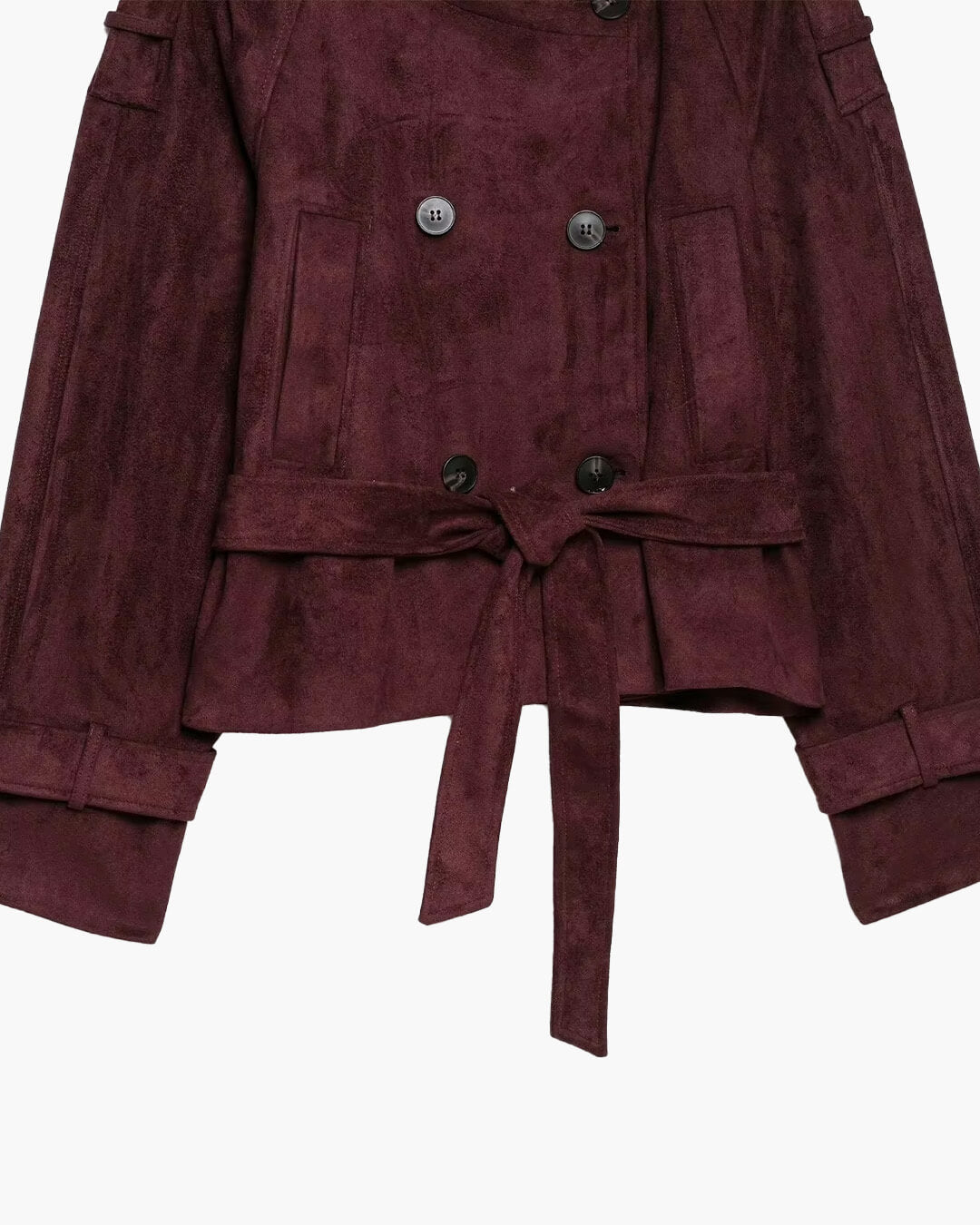 Veste Miriam col entonnoir en suède