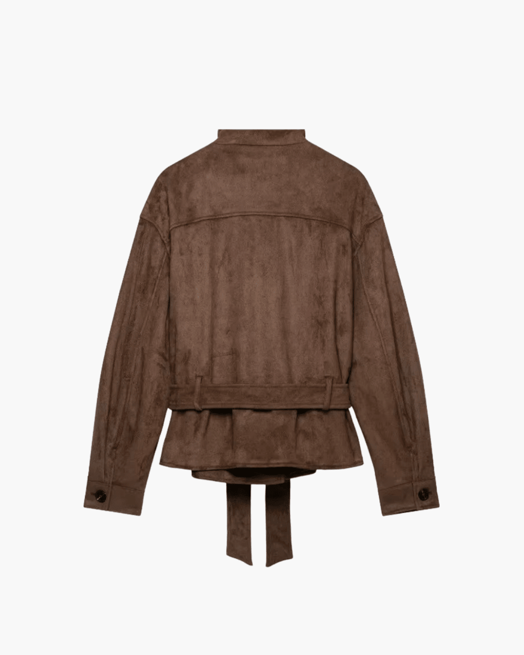 Chaqueta Sarah de Ante Sintético con Cordones