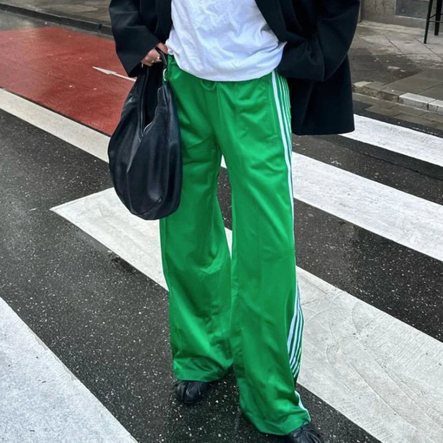 Lily Gestreifte Kordelzug-Sweatpants