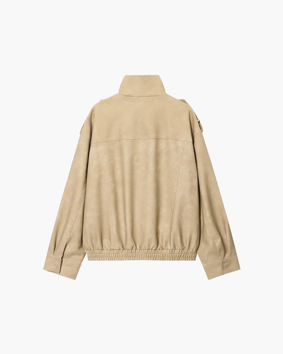 SOKYND Alyssa Suede Bomber Jacket Coats & JacketsVx1772777205908392220Navy BlueS