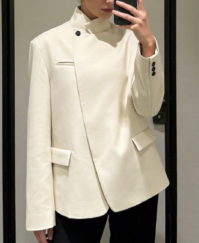 SOKYND Annie Vintage Asymmetric Blazer JacketSOKYND-119575-IVO-XS-76375IvoryXS
