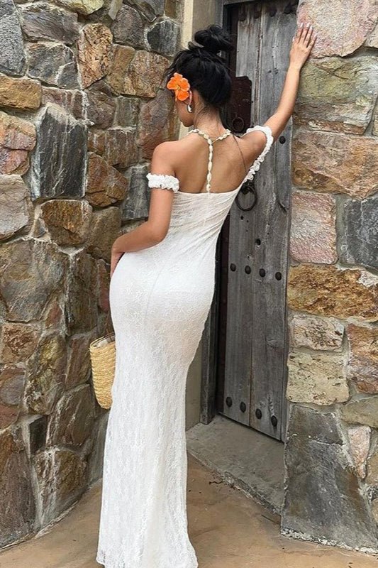 SOKYND Arabella Lace Spaghetti Strap Maxi Dress DressSOKYND-020567-WHI-S-63063WhiteS