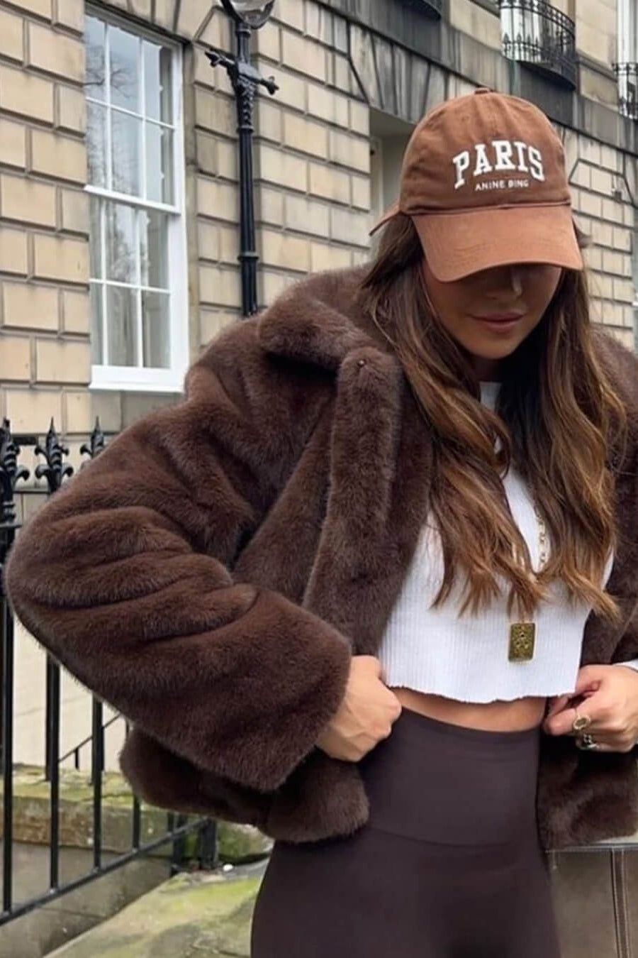 SOKYND Brittany Faux Fur Jacket Coats & JacketsSu1767356248756531430BrownM