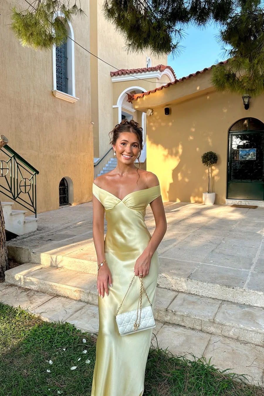 SOKYND Celeste Backless Satin Maxi Dress DressS