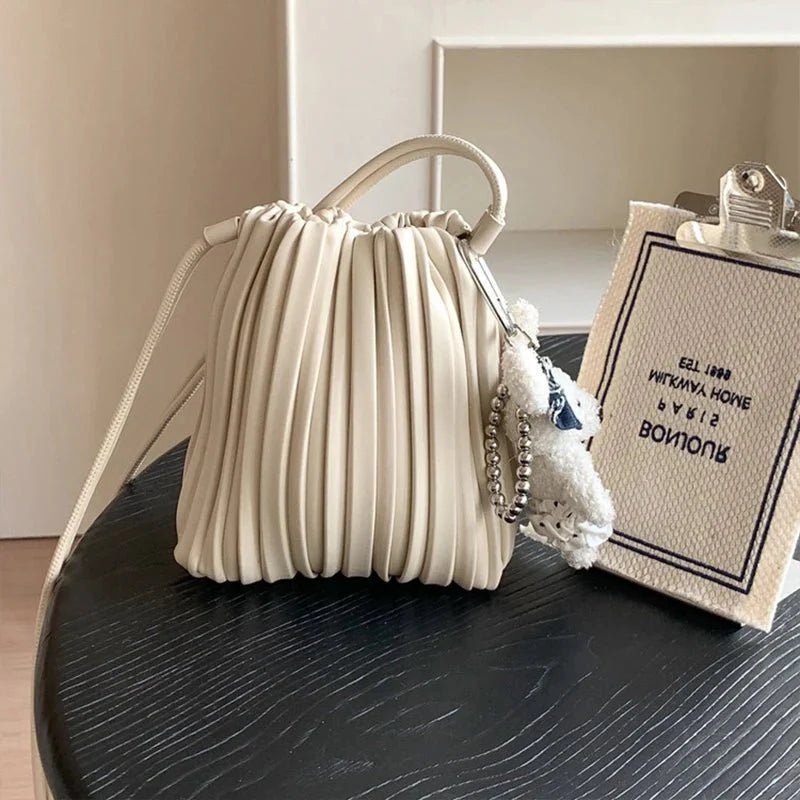 SOKYND Claudia Pleated Crossbody Bag BagSOKYND-629143-BEI-OS-20055Beige