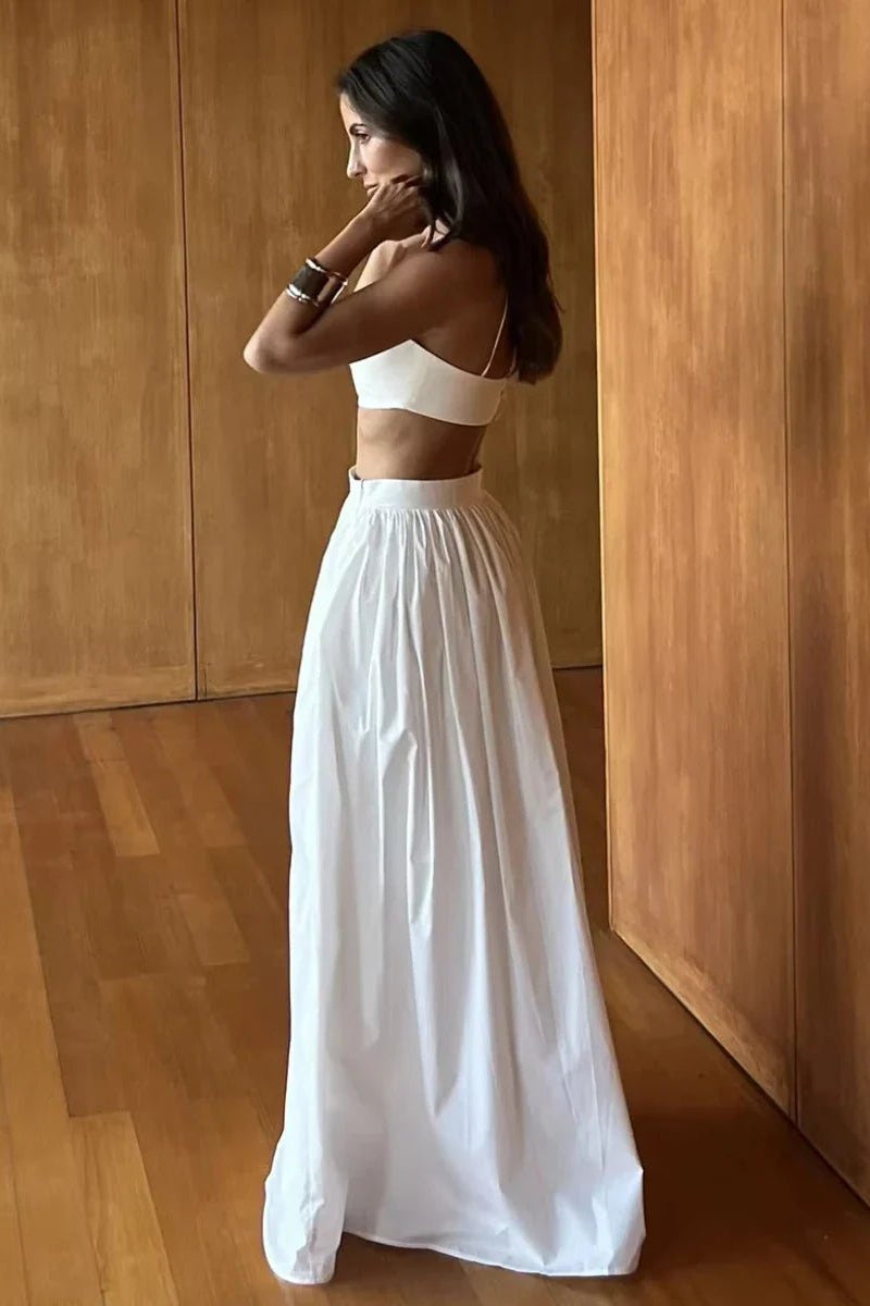 SOKYND Diandra Strappy Crop Top Two-Piece Set Matching SetsSOKYND-038871-WHI-XS-62039WhiteXS