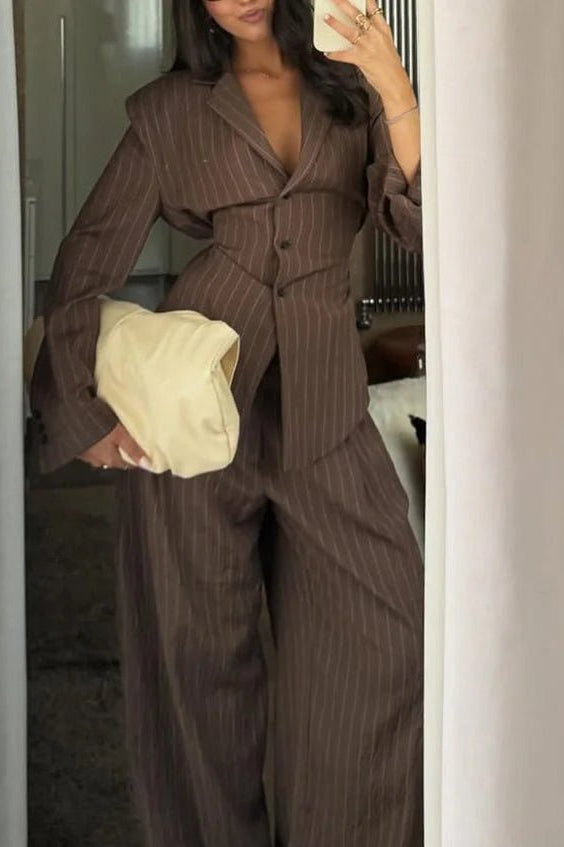 SOKYND Dorothy Pinstripe Pant Suit Matching SetsIP1774219786677015835PantsXS