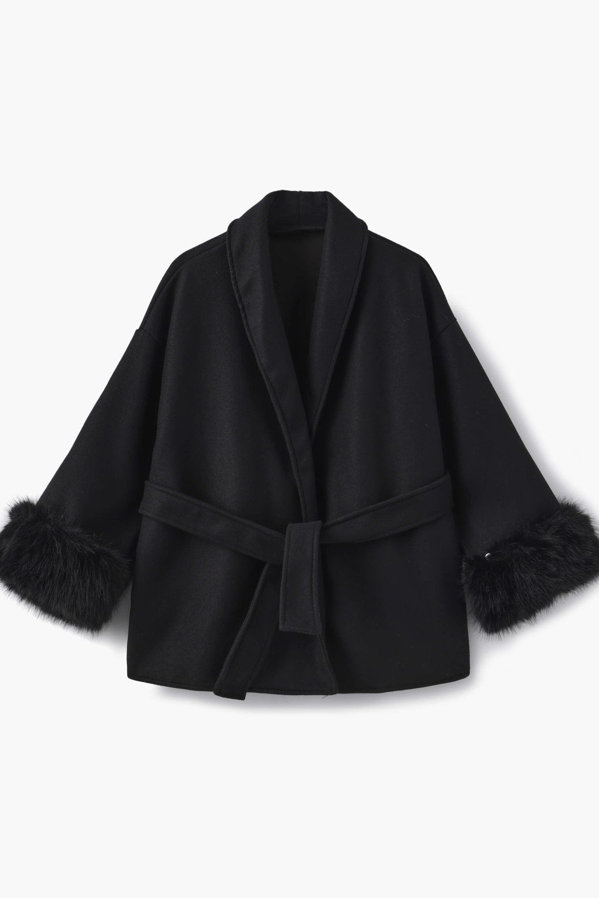SOKYND Ellianna Faux Fur Coat Coats & JacketsCm1767356248751930600GrayS