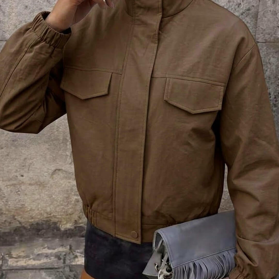 SOKYND Ellie Brown Zip Jacket JacketSOKYND-712727-BRO-S-04567BrownS