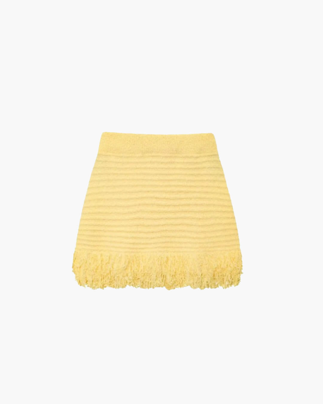 SOKYND Emily Knitted Tassel Skirt Set Matching SetsSkirtYellow