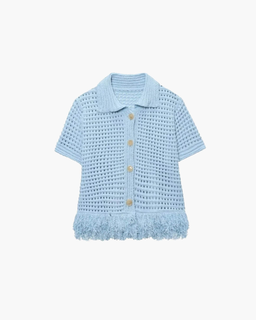 SOKYND Emily Knitted Tassel Skirt Set Matching SetsTopBlue