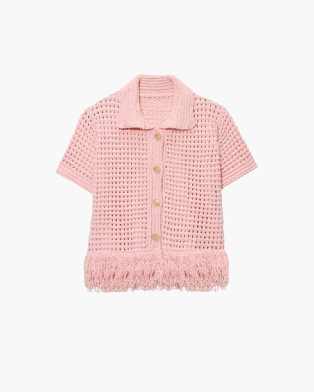 SOKYND Emily Knitted Tassel Skirt Set Matching SetsTopPink