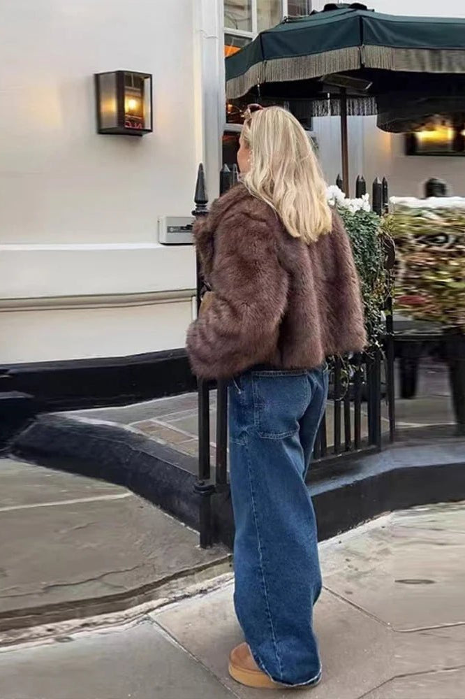 SOKYND Estelle Faux Fur Coat Coats & JacketsvD1767356248753918275CoffeeS