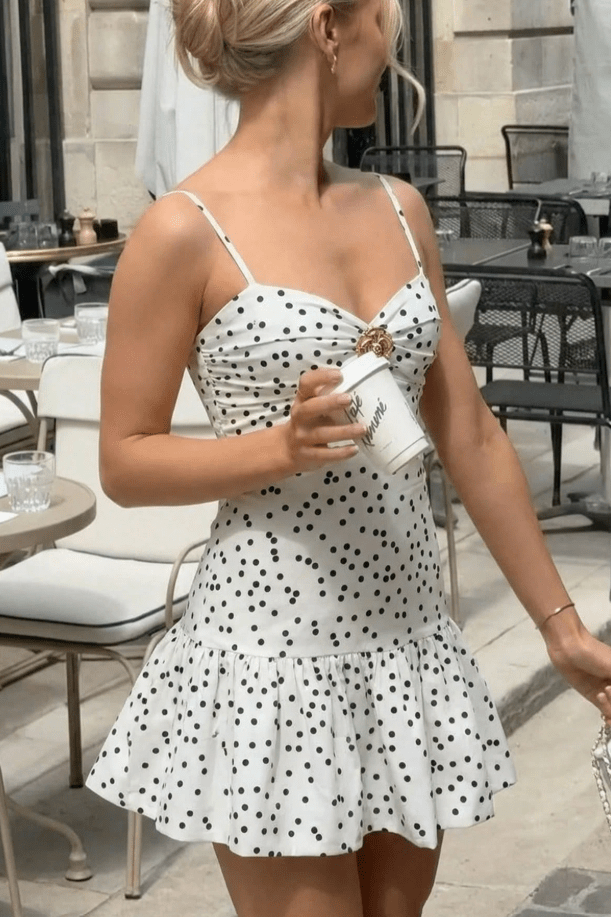 SOKYND Grace Polka Dot Mini Dress DressSOKYND-689943-M-OS-40567M