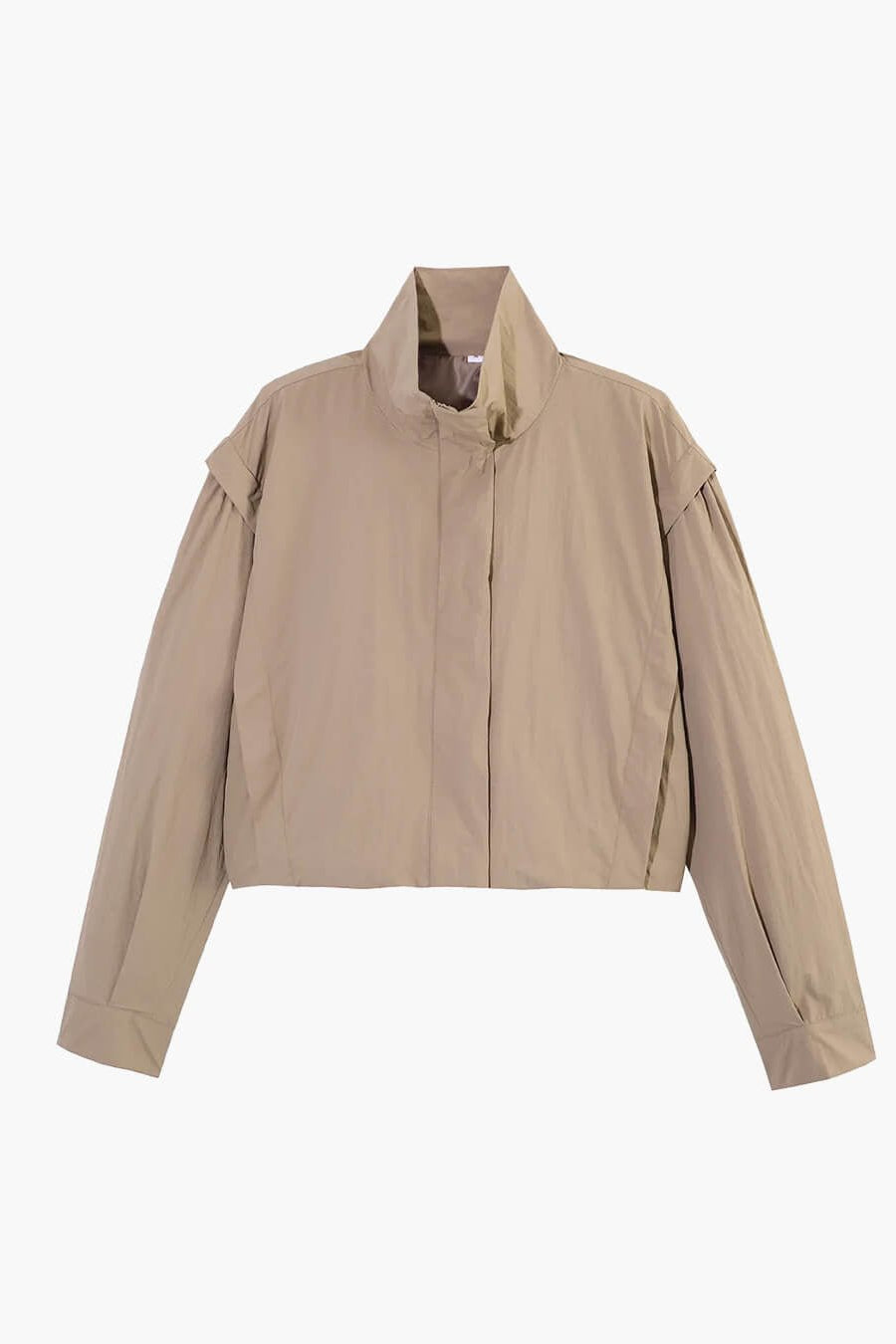 SOKYND Halia High Collar Cropped Jacket Coats & JacketsKhakiXS