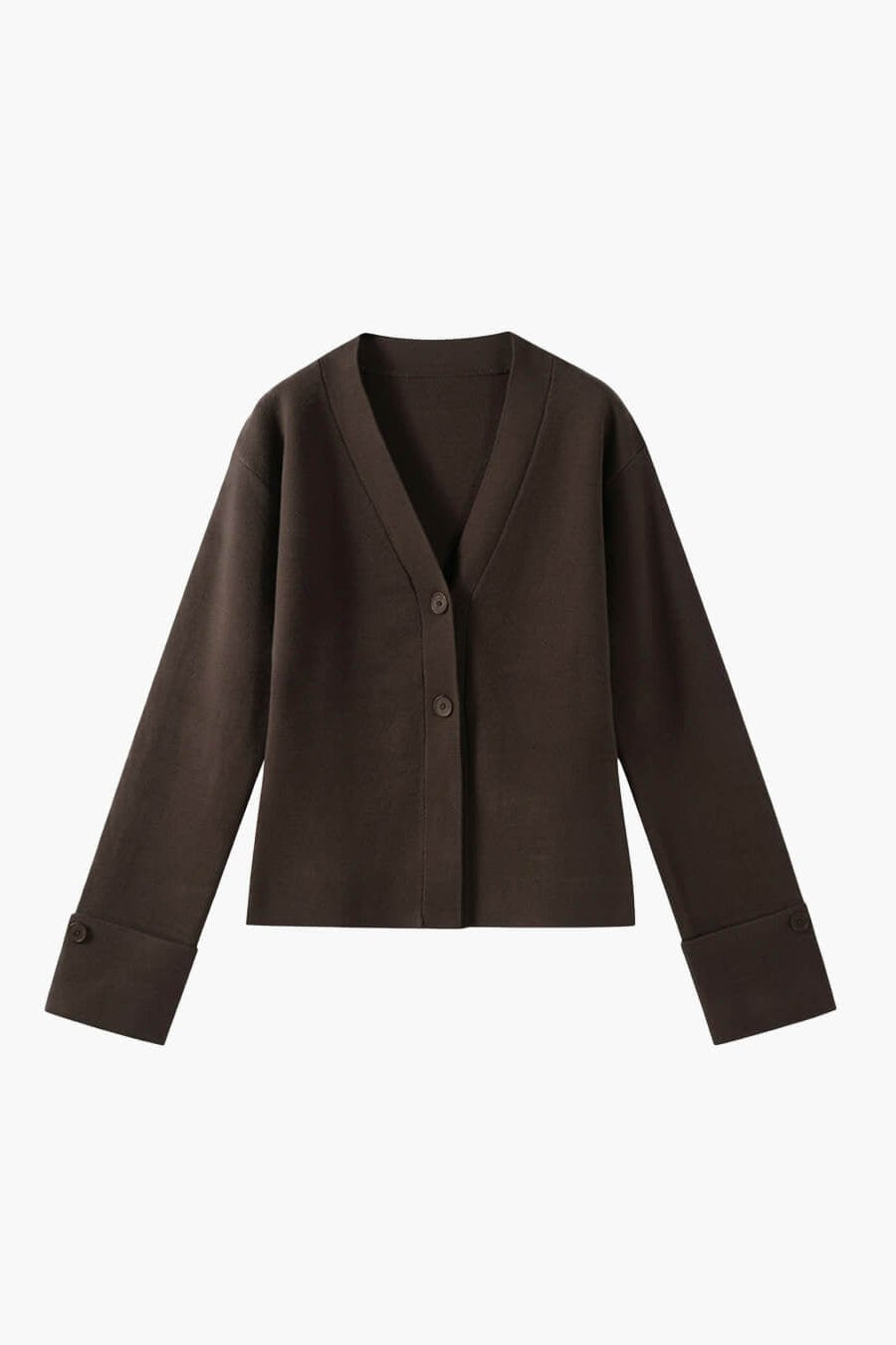 SOKYND Isabel V-Neck Buttoned Cardigan CardiganSOKYND-868631-BRO-S-58135BrownS