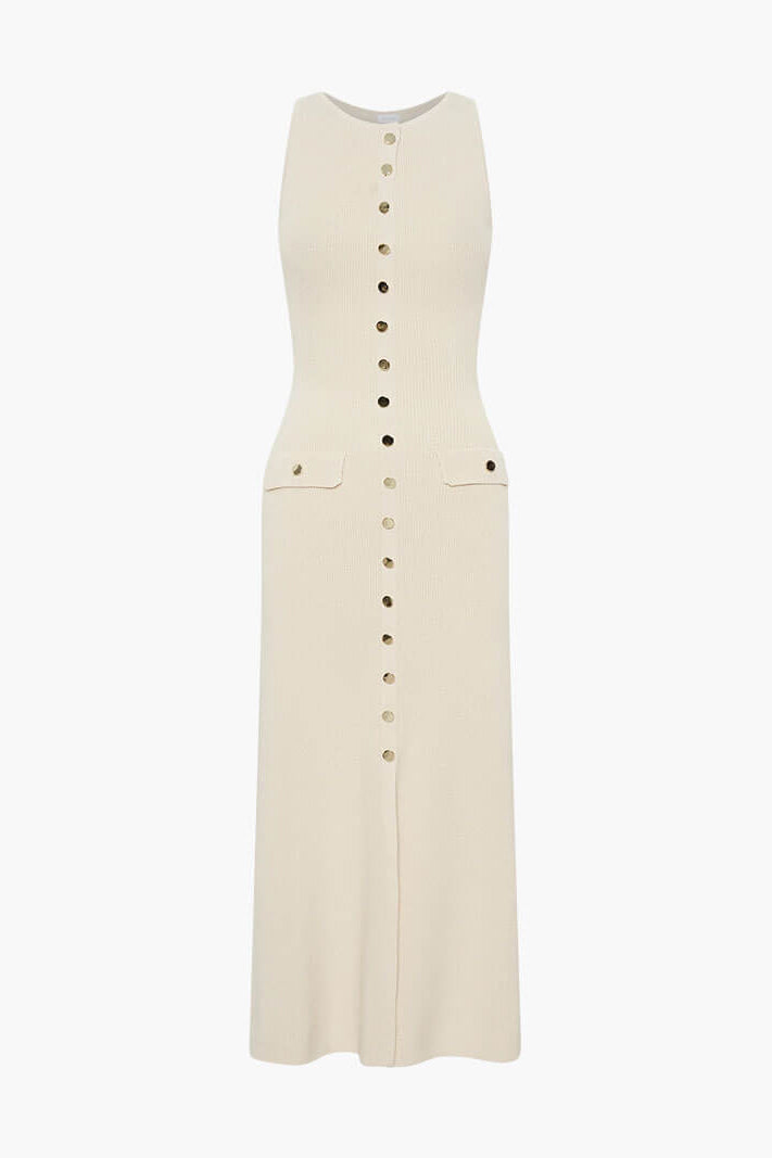 SOKYND Janna Maxi Dress DressBeigeS