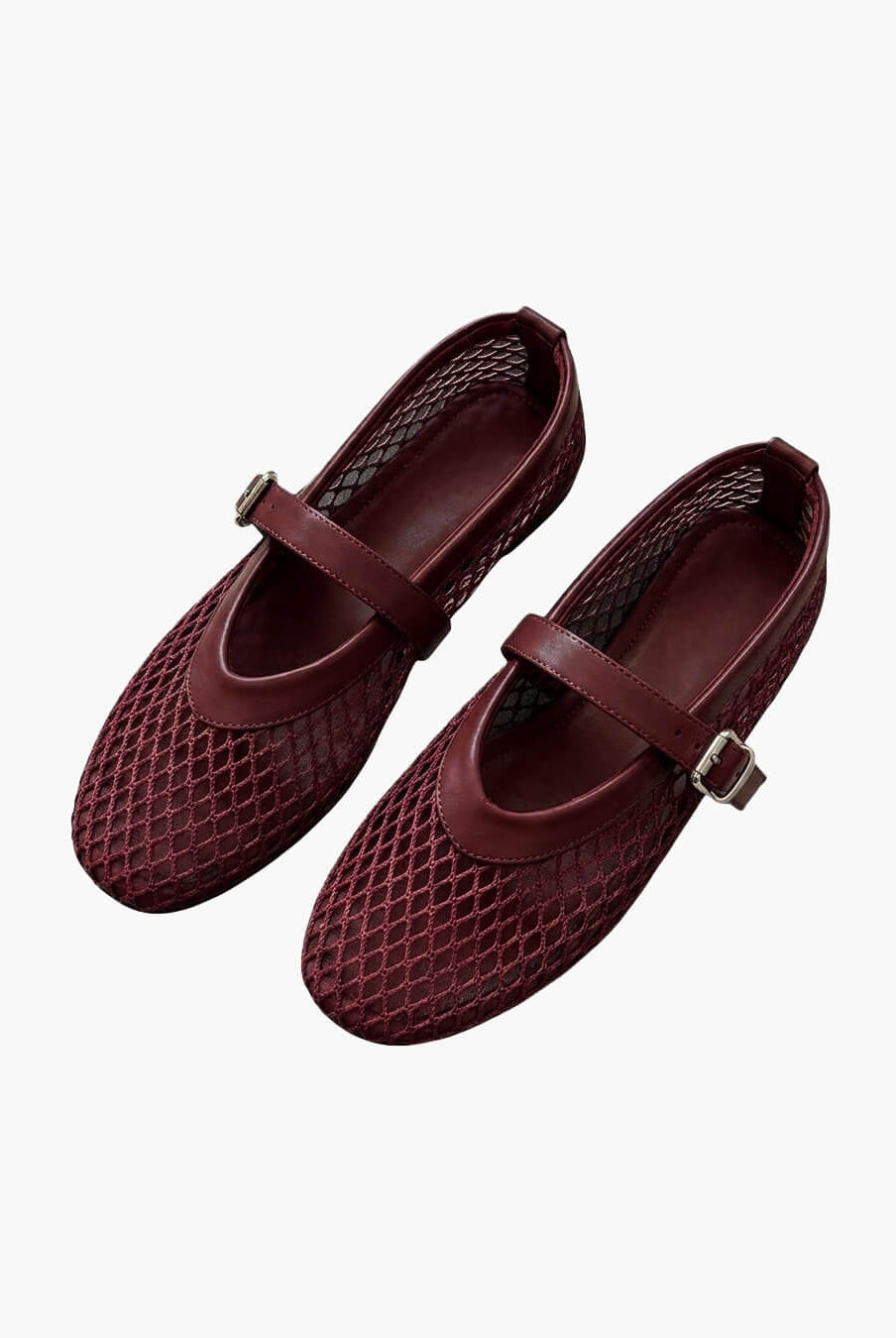 SOKYND Jessica Mesh Ballet Flats ShoesSOKYND-874007-BUR-OS-37271Burgundy36