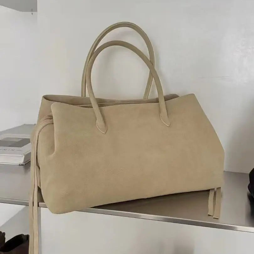 SOKYND Jessica Multi-Compartment Shoulder Tote Bag BagSOKYND-956695-BEI-L-78167BeigeLarge 38x20x23 cm