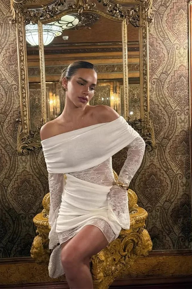 SOKYND Kate Off - Shoulder Mini Dress DressesCA1774219786666799255M