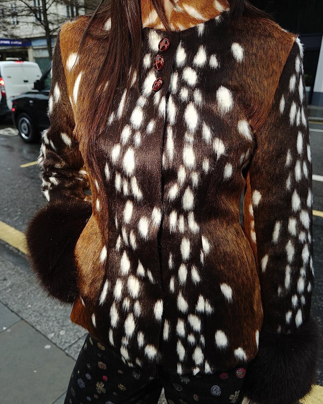 SOKYND Kate Stand Collar Faux Fur Bambi Jacket JacketSOKYND-915671-S-OS-69303S