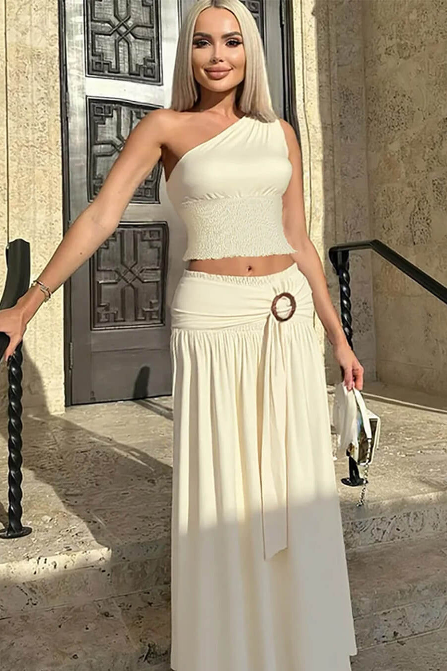 SOKYND Katharina Belted Maxi Skirt Set Matching SetsSOKYND-779991-SET-S-15671SetS