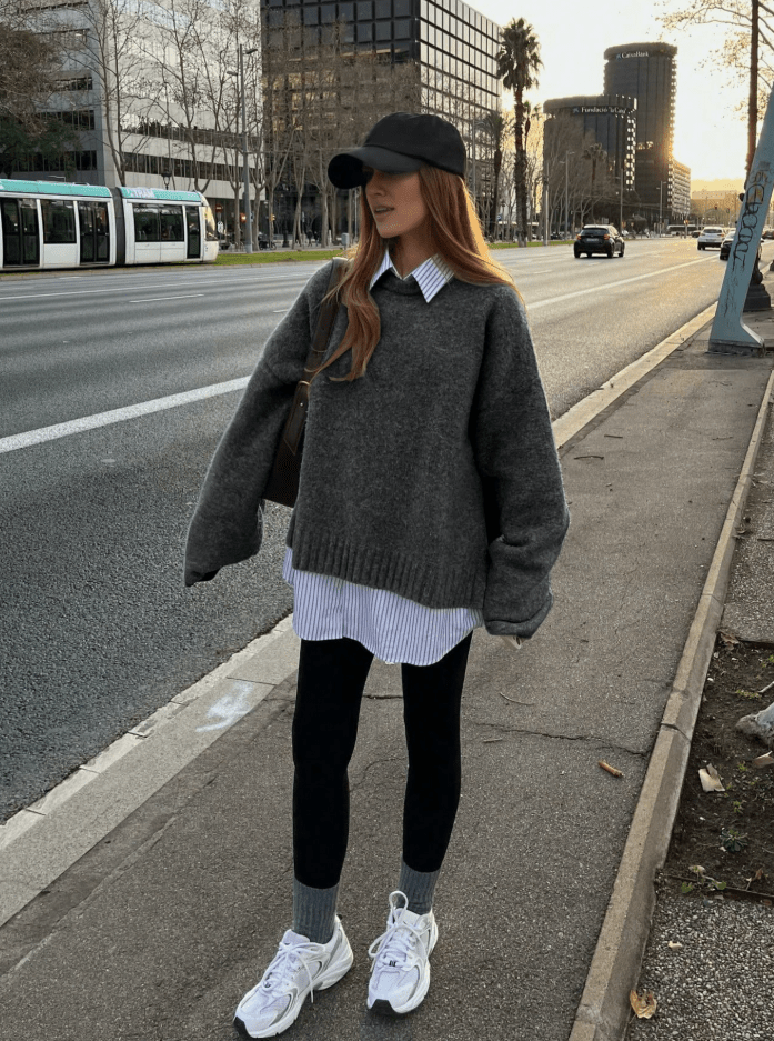 SOKYND Lara Ribbed Knit Sweater SweaterSOKYND-480535-S-GREY-96663GreyOne Size