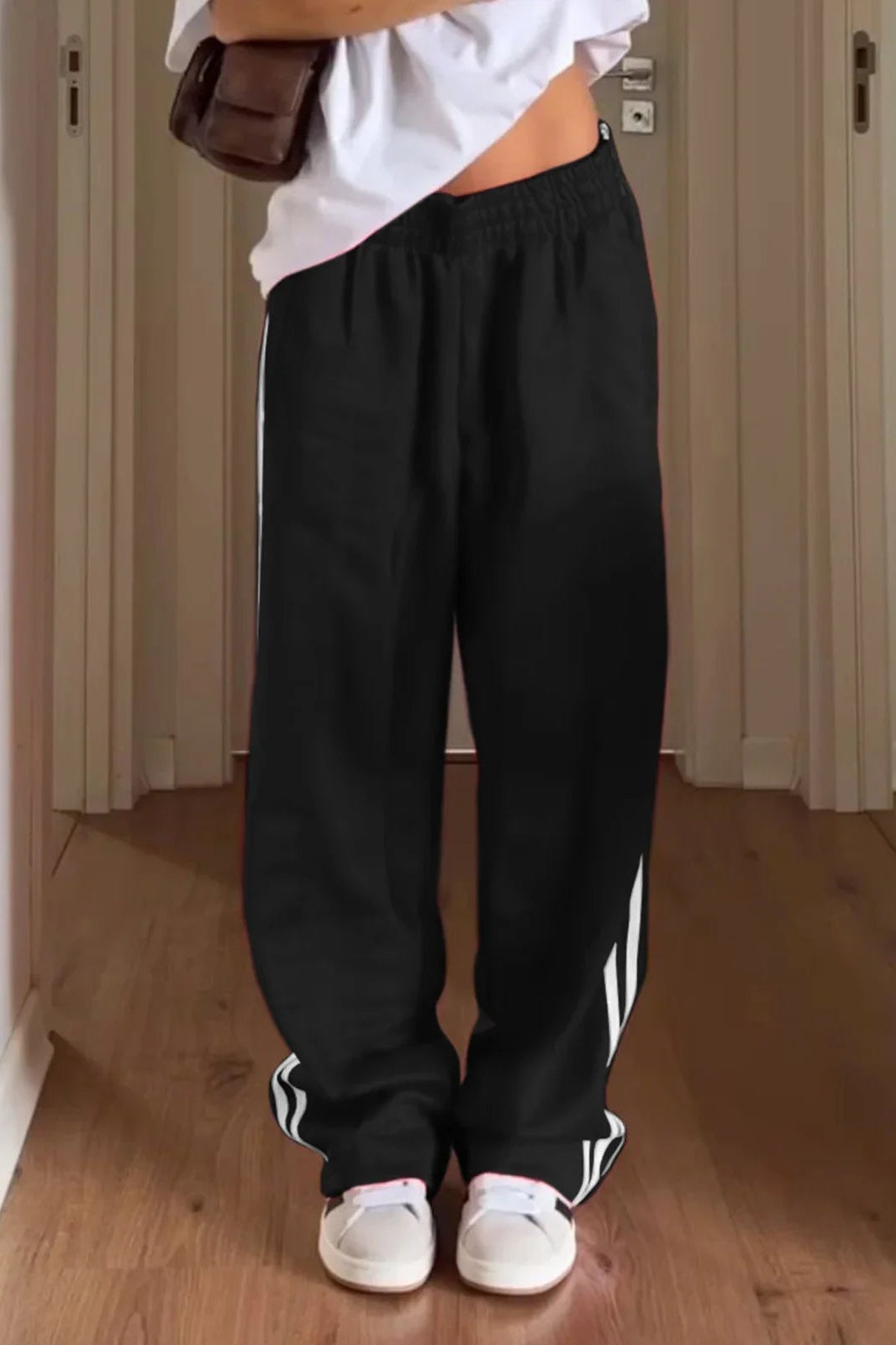 SOKYND Lily Striped Drawstring Sweatpants PantsSOKYND-262743-BLA-S-45623BlackS