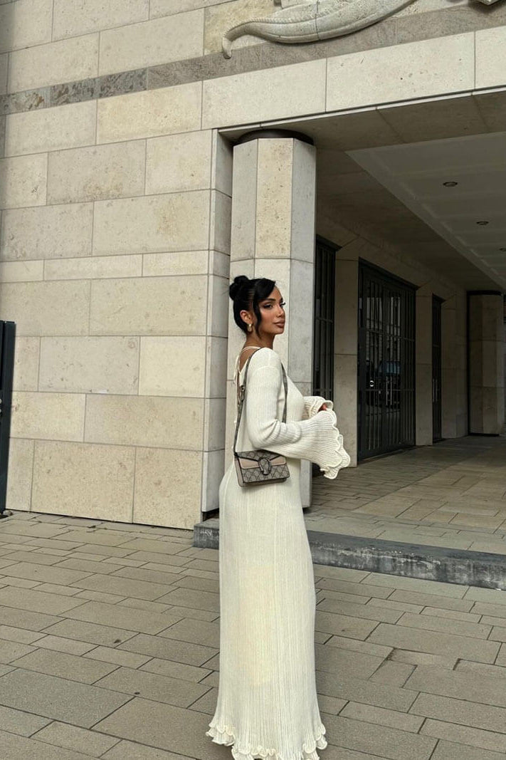 SOKYND Marei Maxi Dress DressWhiteL