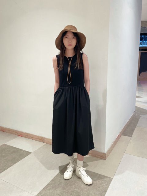 SOKYND Margot Sleeveless Summer Dress DressBlackS