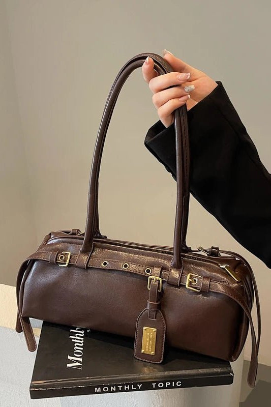 SOKYND Melanie Structured Shoulder Bag BagSOKYND-358103-BRO-OS-36183Brown