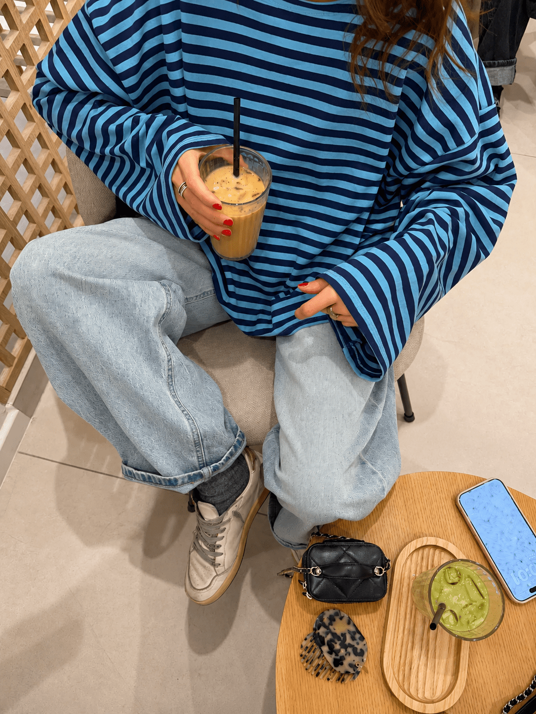 SOKYND Melissa Striped Oversized Knit Sweater SweaterSOKYND-358871-BLU-XS-08983BlueXS