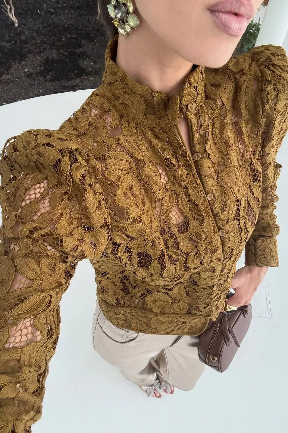SOKYND Mia Lace See-Through Blouse BlouseSOKYND-152855-S-OS-56567S