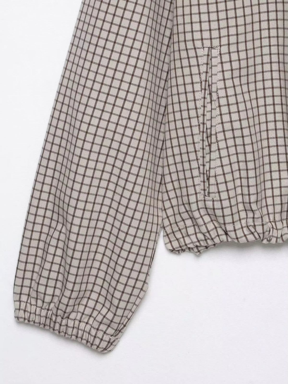 SOKYND Mila Plaid Hooded Cropped Jacket JacketSOKYND-231575-L-OS-33015L