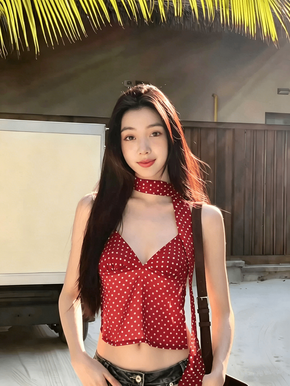 SOKYND Phoebe Polka Dot Backless Cami TopSOKYND-843415-RED-XS-35511RedXS