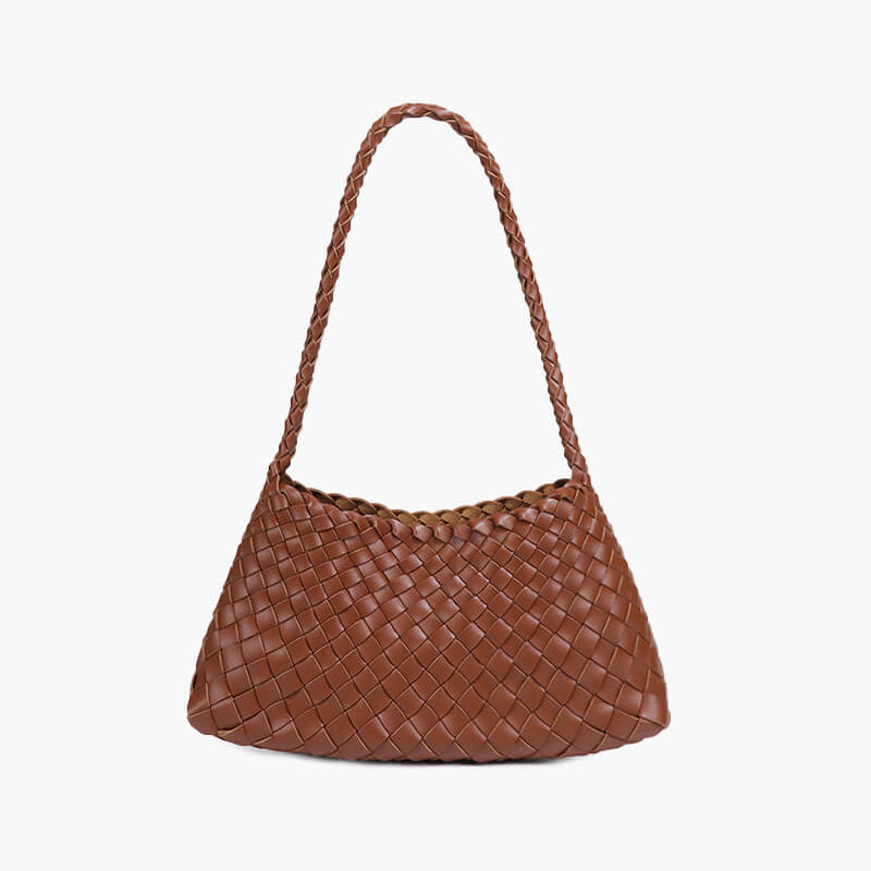 SOKYND Sarah Vegan Leather Woven Bag Small BagSOKYND-220119-BRO-S-76823BrownSmall