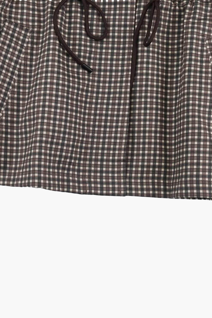 SOKYND Valerie Plaid Hooded Windbreaker Jacket JacketSOKYND-343511-L-OS-73367L