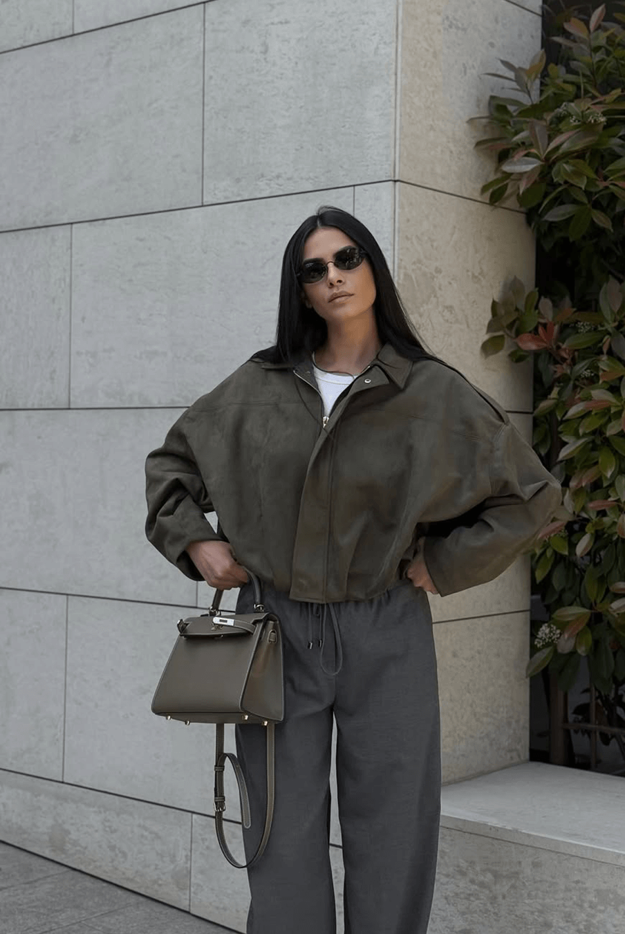 Zelda Suede Bomber Jacket