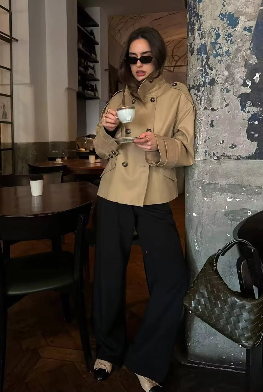 SOKYND Zoe Beige Double Breasted Trench CoatSOKYND-986391-BEI-XS-91223BeigeXS