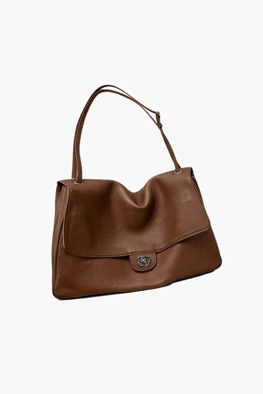 SOKYND Zoe Buckle Flap Shoulder Bag BagBrown36×24×11 cm