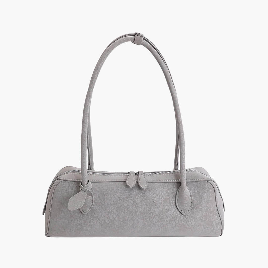 Emma Faux Suede Baguette Bag