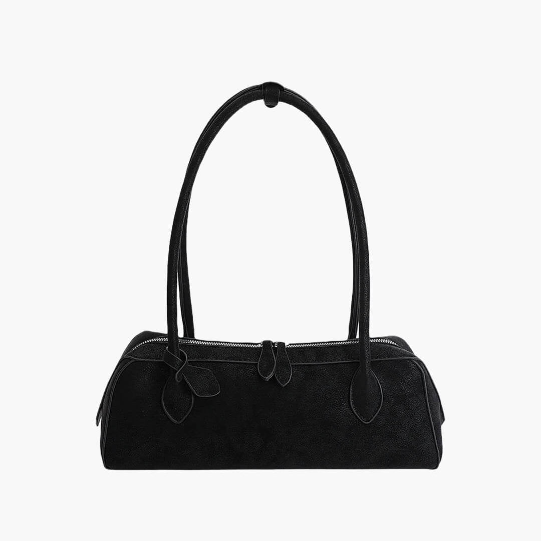 Emma Faux Suede Baguette Bag