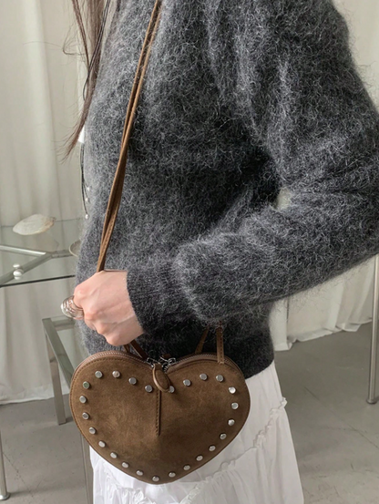 Erica Vintage Kunst-Suede Umhängetasche