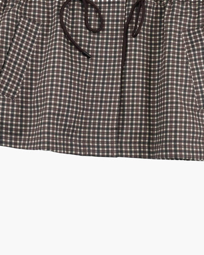Valerie Plaid Hooded Windbreaker Jacket