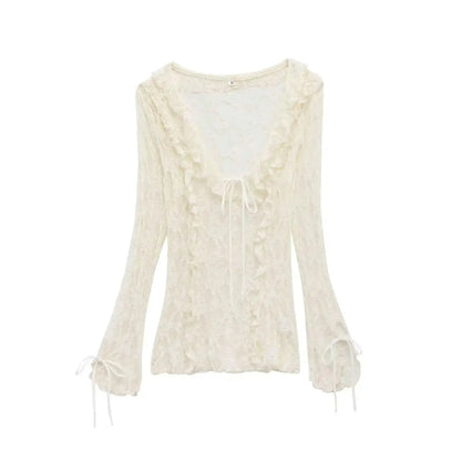 Lisa Layered Lace Collar Top