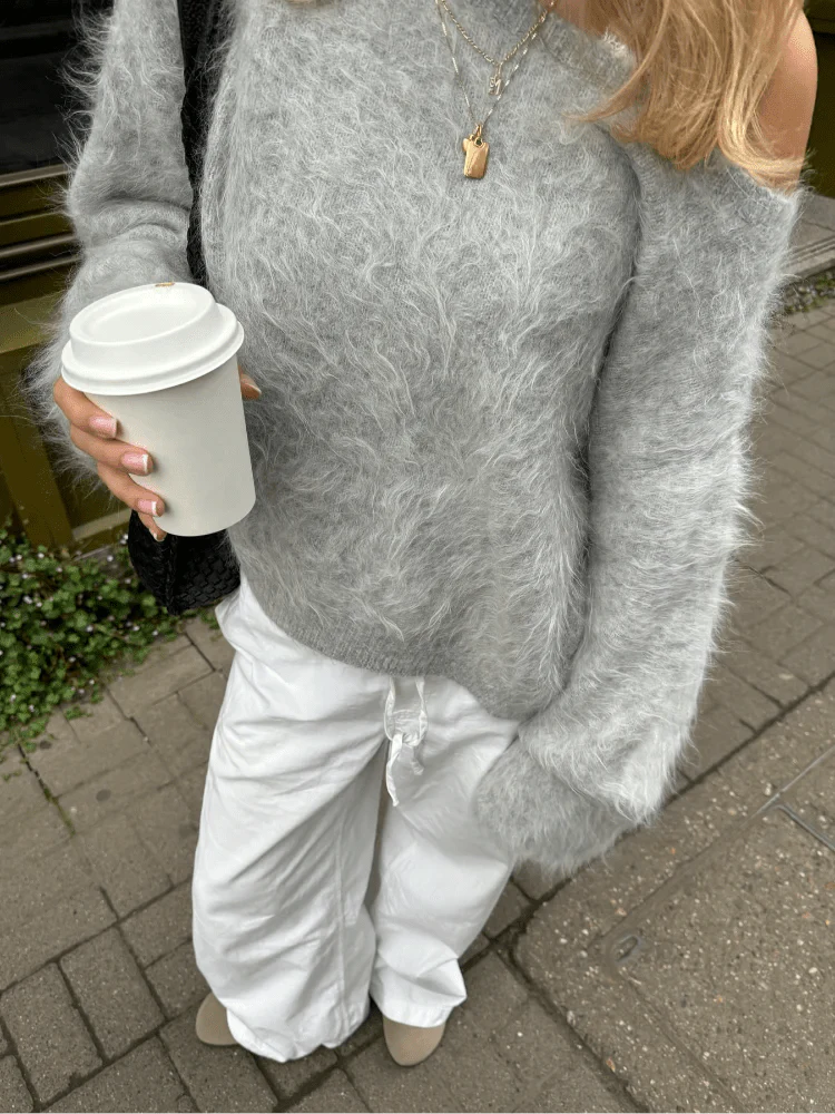 Pull Mohair Épaules Dégagées Lara