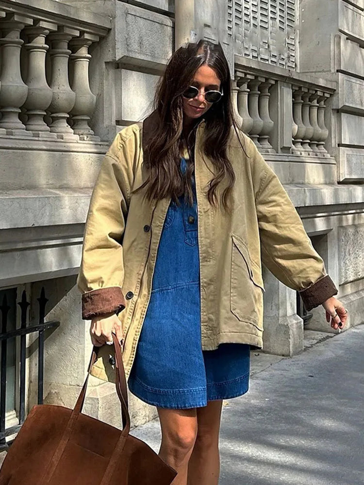 Linda Vintage Utility Canvas Jacket