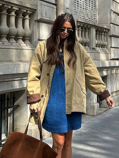 Linda Vintage Utility Canvas Jacket