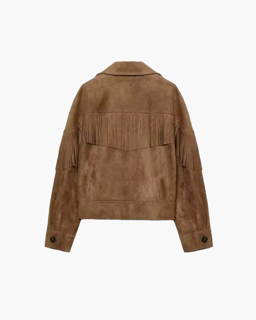 Giacca corta Denise con rever in suede