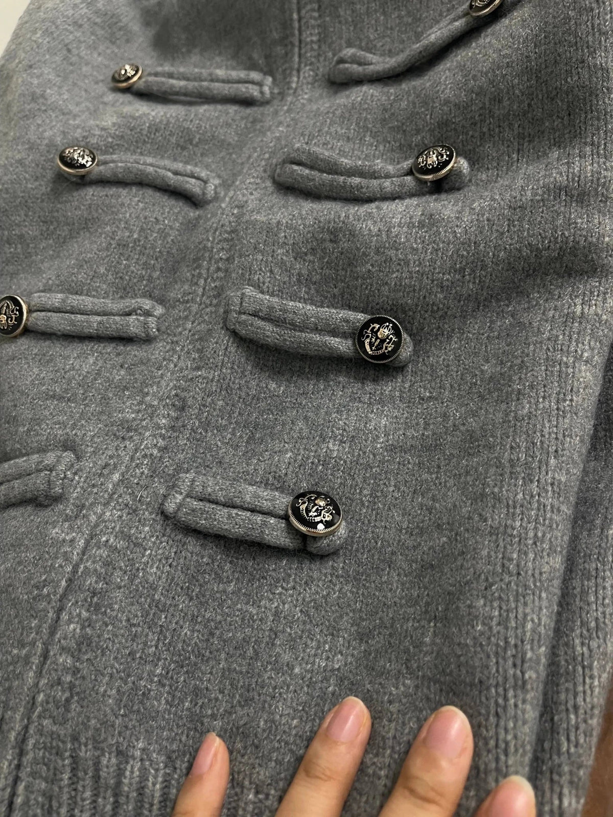 Amelia Rollkragen Reißverschluss Strickcardigan
